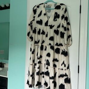 NWOT Pink Ripple Dress